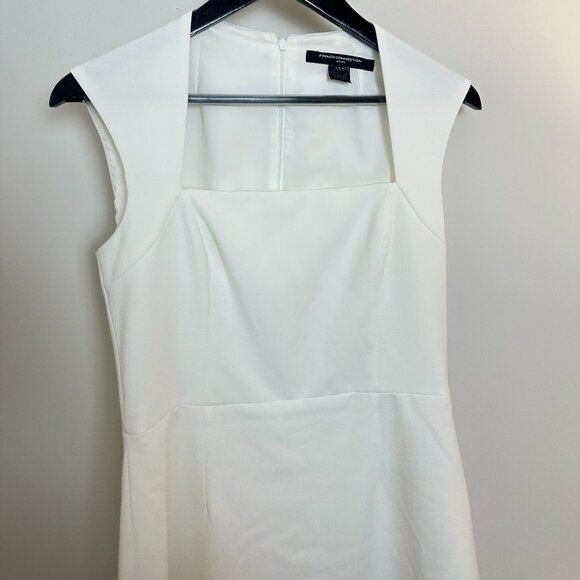FRENCH CONNECTION Ruth Whisper A-Line Dress in Summer White Size US 8 - Picture 5 of 12